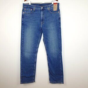 Levi's 505 Straight Leg Jeans Men's Size 38x34 Blue Denim Stretch